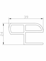 Z-профиль замка для стыковки со стрингером, 12 мм